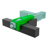 100 Pcs Conector Rápido Fast One Click Apc Verde Com Anatel