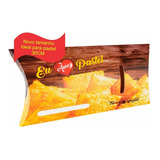 100 Pçs Embalagem Delivery Pastel Gg Linha Amo Pastel