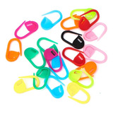 100 Pcs Marcadores De Ponto Cadeado Alfinete Tricô Crochê Cor Colorido Diâmetro 21 Mm