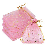 100 Peças De Joias De Organza Moon Star Sacos De Doces 2 7