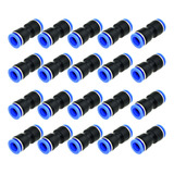 100 Peças Emenda 8 Mm Engate Rápido Reto Pneumático Emendas