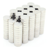 100 Peças Imã De Neodímio Super Forte Pastilha 7mm X 2mm N52