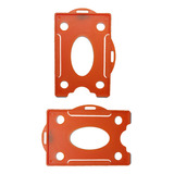 100 Porta Crachá Rígido Horizontal E Vertical Laranja