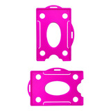 100 Porta Crachá Rígido Horizontal E Vertical Rosa