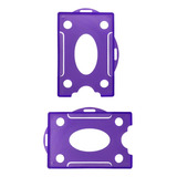 100 Porta Crachá Rígido Horizontal E Vertical Roxo