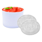 100 Potes D Papel Biodegradável Açaí Sorvete 240ml Com Tampa