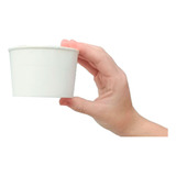 100 Potes D Papel Biodegradável Açaí Sorvete 250ml Sem Tampa