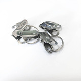 100 Presilhas Clip Jacaré Com Argola 16 Mm