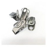 100 Presilhas Clip Jacaré Com Argola 16 Mm