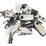 100 Presilhas Clip Jacaré Para Crachá Solto