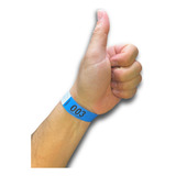 100 Pulseiras De Identificação Numeradas Prova D água