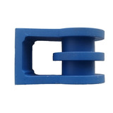 100 Roldana Isolador 2 Ranhuras Cabo Fio Fibra Azul P Drop