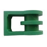 100 Roldana Isolador 2 Ranhuras Cabo Fio Fibra Verde