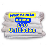 100 Saco Alvejado Limpeza Pano De Chão Branco Duplo atacado