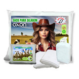 100 Saco Para Silagem Silo Branco 100abraçadeiras 200 Micra