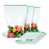 100 Saco Saquinho Ziplock Hermético N3 7x10 Abre fecha