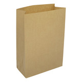 100 Sacos Papel Kraft Tamanho P Embalagem Delivery Entrega