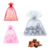 100 Saquinho Organza Lembrancinha Festa Saco Organza 7x9
