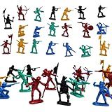 100 Soldadinhos Forte Apache Velho Oeste Indio Cowboy Militar Soldado