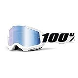 100  Strata 2 Óculos De Proteção Para Motocross E Mountain Bike   MX E MTB Racing  Everest   Lente Azul Espelhada 