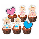 100 Tags Toppers P Doces Docinhos Chá Revelação Mod 02
