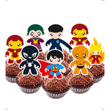 100 Topper Para Docinho Tags Apliques 8 Super Herois 5707