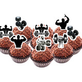100 Topper Para Docinho Tags Apliques Academia 5701