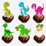 100 Toppers Tags Para Docinhos Dinossauro