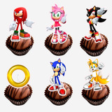 100 Toppers Tags Para Docinhos Sonic