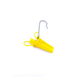 100 Un Esticador Para Cabo Drop Com Gancho Longo amarelo 