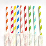100 Unid Canudos De Papel Coloridos Topo De Bolo Oferta