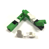 100 Unidades 2 Gabaritos Fast Conector Reutilizável Ftth Sc apc Verde D 01 Nfe