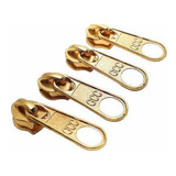 100 Unidades Cursor Zíper N 5 6 Bolsa Mochila Dourado