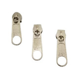 100 Unidades De Cursor N 5 Niquelado Para Zíper Nylon N 05