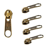 100 Unidades De Cursor N 5 Ouro Velho Para Zíper Nylon N 05