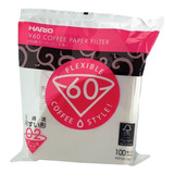 100 Unidades De Filtro Branco Natural P Coador Hario V60 02