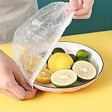 100 Unidades De Sacos De Conservação Fresca Capas Elásticas Descartáveis Para Armazenamento De Alimentos Plástico à Prova D água Ajustáveis Elásticos Sacos Para Manter Frescos Tampas De