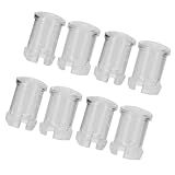 100 Unidades De Tampas De Diodo Emissor De Luz LED De Nylon Cobrem Acessórios De Proteção De Luz De Lâmpada Transparente Adequados Para Abajur De 5 Mm Feitos De Material De