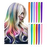 100 Unidades Extensão De Cabelo Mecha Colorida Com Tic Tac 50cm Fibra Japonesa Suporta Temperatura Escolha As Cores