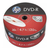 100 Unidades Midia Virgem Dvd r Hp 4 7 Gb 16x Logo
