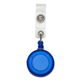 100 Unidades Porta Crachá Retrátil Roller Clip