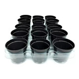 100 Vasinhos Pote 6 Preto P Suculentas E Mini Plantas