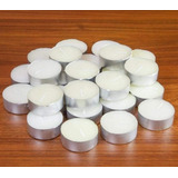 100 Velas Brancas Decorativa Rechaud Flutuante Não Aromática