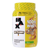 100 Whey Max Titanium X Dr Peanut 900g Paçoca Max Titanium