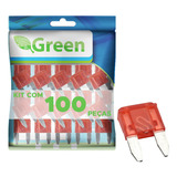100 X Fusível Automotivo Lâmina Mini Kit Com 100 Peças 10amp