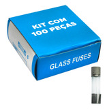 100 X Fusível De Vidro 5x20 Pequeno Kit Com 100 Peças 10amp Green