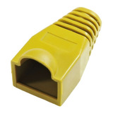 1000 Capas Protetoras Modelo Boot P/ Conectores Rj45 Amarelo