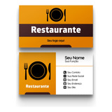 1000 Cartão De Visita Para Restaurante