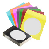 1000 Envelope Cd Papel Colorido C/ Visor Transparente