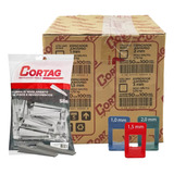 1000 Espaçadores Nivelador Slim 100 Cunhas Slim Cortag 1,5 Mm